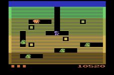 une photo d'Ã©cran de Dig Dug sur Atari 2600